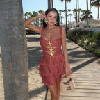 A Shaped Tiered Dress One Piece Beach Sexy One Piece Bella Mia