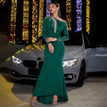 Autumn Winter Dress Sequin Stitching Slim Sheath Party Long Sleeve Evening Dress Bella Mia