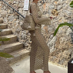 Women Clothes Sexy Hollow Out Cutout Long Sleeved round Neck Maxi Dress Holiday Beach Overskirt Crochet hook Bella Mia