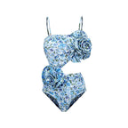 Floral Decoration Or Hollow Out Cutout out Swimsuit Women Clothing Wrap Bella Mia