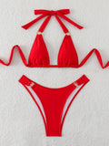 Women Solid Color Swimsuit Split Sexy Bikini Sexy Summer Swimsuit Bella Mia