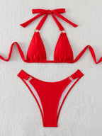 Women Solid Color Swimsuit Split Sexy Bikini Sexy Summer Swimsuit Bella Mia
