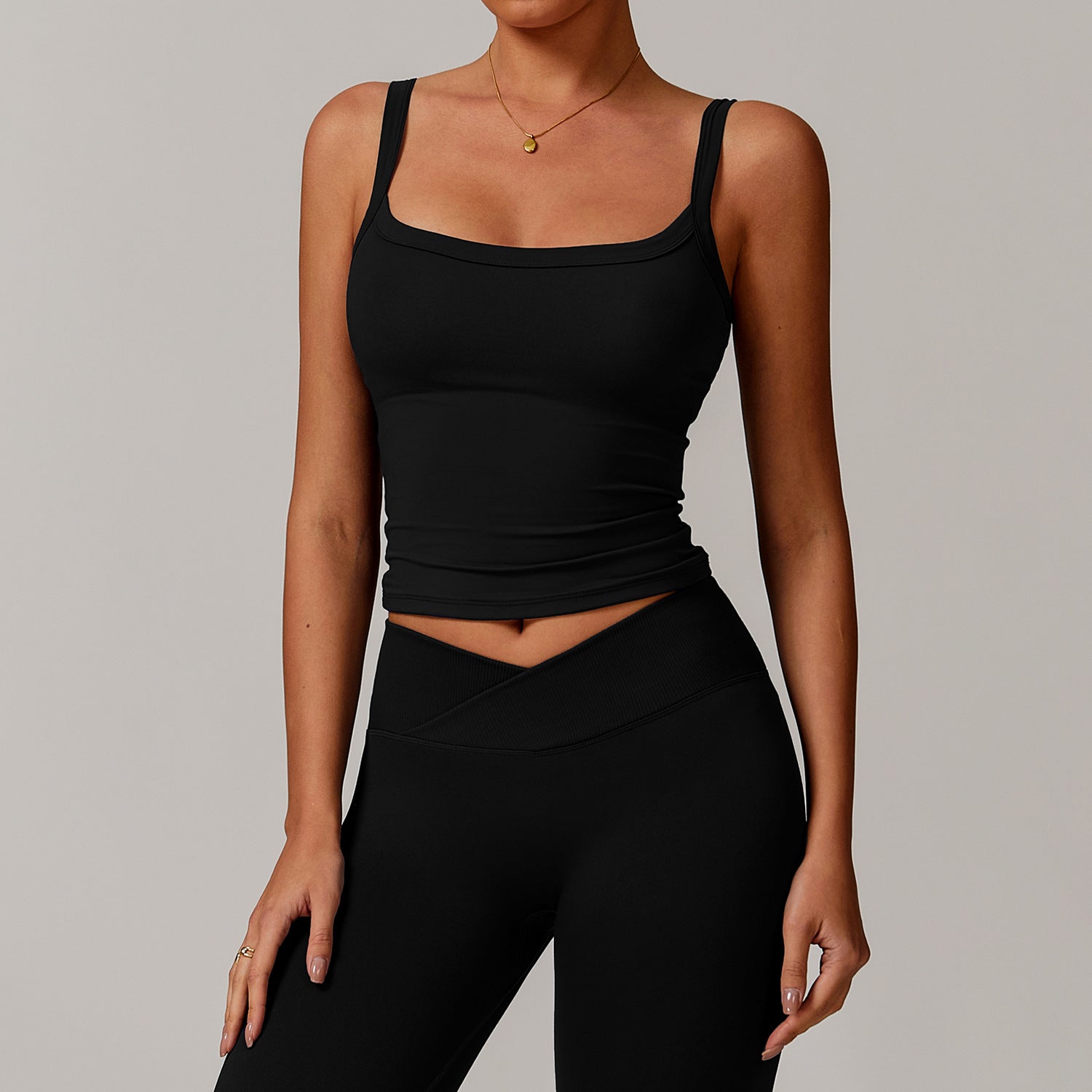 Brushed Vest Workout Clothes Bra High Strength Sports Underwear Sling Beauty Back Yoga Vest Bella Mia