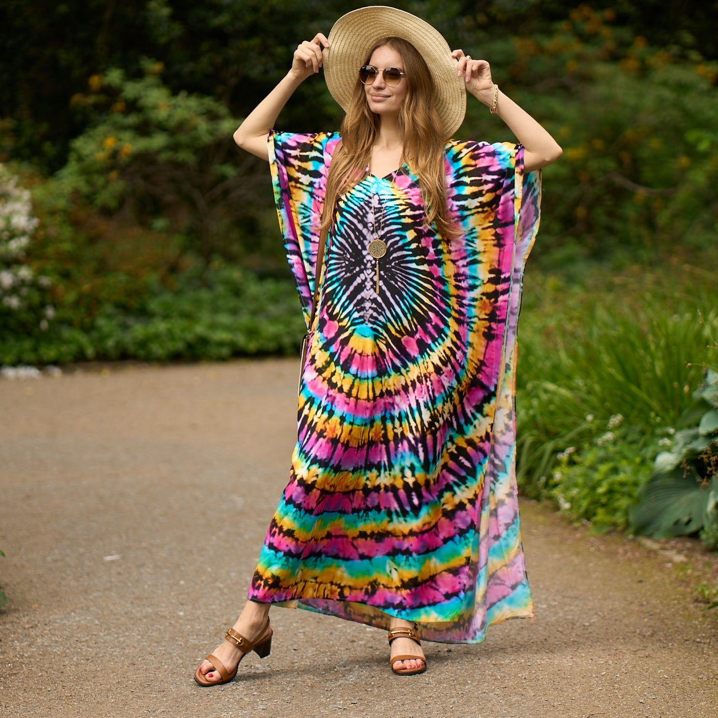 Rayon Printed Robe Vacation Casual Beach Bikini Cover 11 Colors Bella Mia