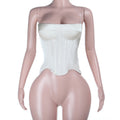 Satin Sexy Backless Tube Top Waist Top Women Sexy Vest Bella Mia
