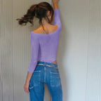 Autumn Sexy High Elastic Knitted See through Bow Hollow Out Cutout Rhinestone Jumpsuit Bella Mia