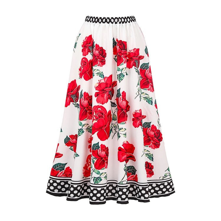 Spring Sexy Swimsuit Women Conservative Warm Printed Swimsuit Wrap Skirt Set Bella Mia