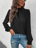 Women Clothing Spring Summer Long Sleeve Satin Top Shirt Bella Mia