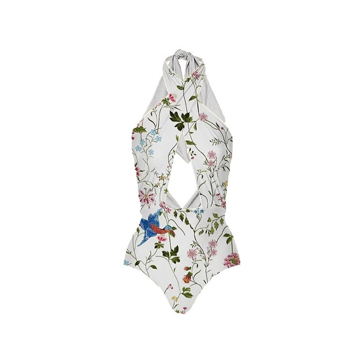 Sexy One Piece Swimsuit Women Bikini Printed Swimsuit Bikini Mesh Dress Bella Mia