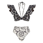 Flounced Halter Split Swimsuit Women Double Sided High Waist Bikini Suit Bikini Bella Mia