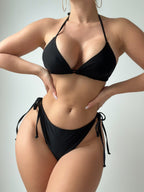 Solid Color Sexy Bikini Three Piece Bella Mia