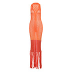 Summer Sexy Hollow Out Cutout out See through Maxi Dress Polo Collar Dress Women Clothing Bella Mia