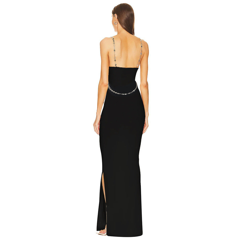 Simple Chain Dress Women Maxi Dress Party Dress Evening Dress Sexy Bella Mia
