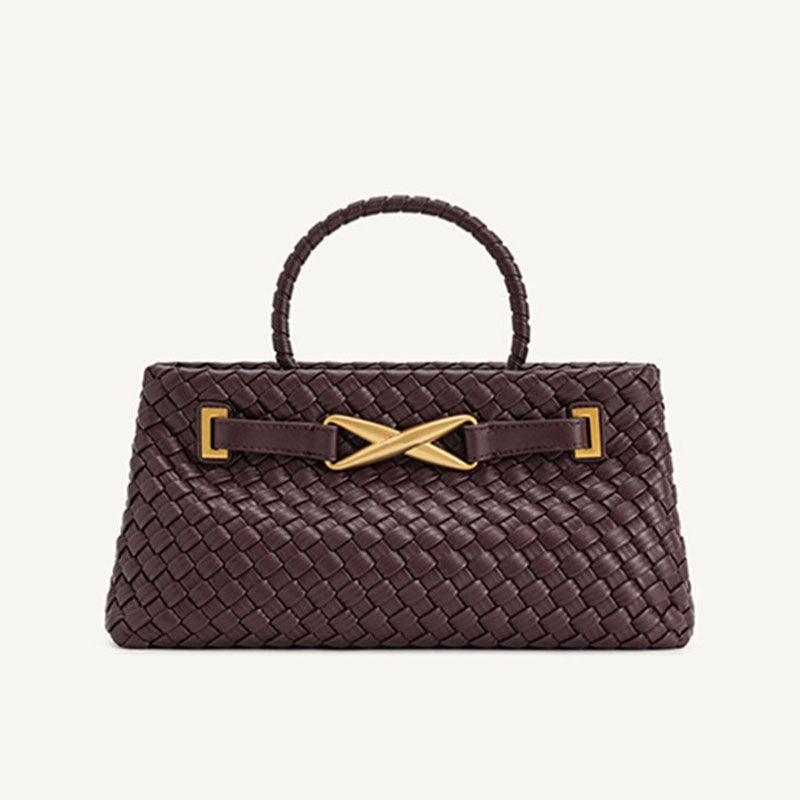 Woven Bag High Grade Handmade Women Woven Bag Casual Large Capacity Bag High Quality Handbag Bella Mia