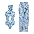 Floral Decoration Or Hollow Out Cutout out Swimsuit Women Clothing Wrap Bella Mia