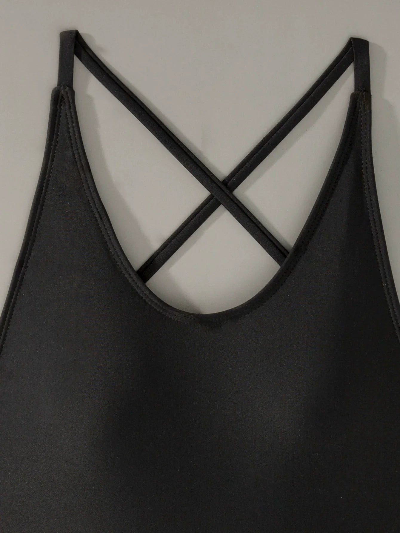 Fashion Women's Sexy Open Back Cross T-Back One-Piece Bikini Swimsuit Sexy Net Red High Harpoon Trousers Bikini