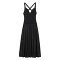 Women Solid Color Sleeveless Dress