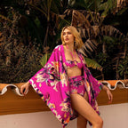 Split Bikini Printed Lace up Sexy Swimsuit Women Split Bella Mia