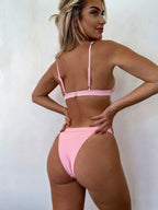 Single Swimsuit Women Seperated Swimwear Solid Color Bikini Bella Mia