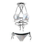 Sexy Bronzing Five Star Drawstring Strap Split Swimwear Swimsuit Bikini Bikini Bella Mia