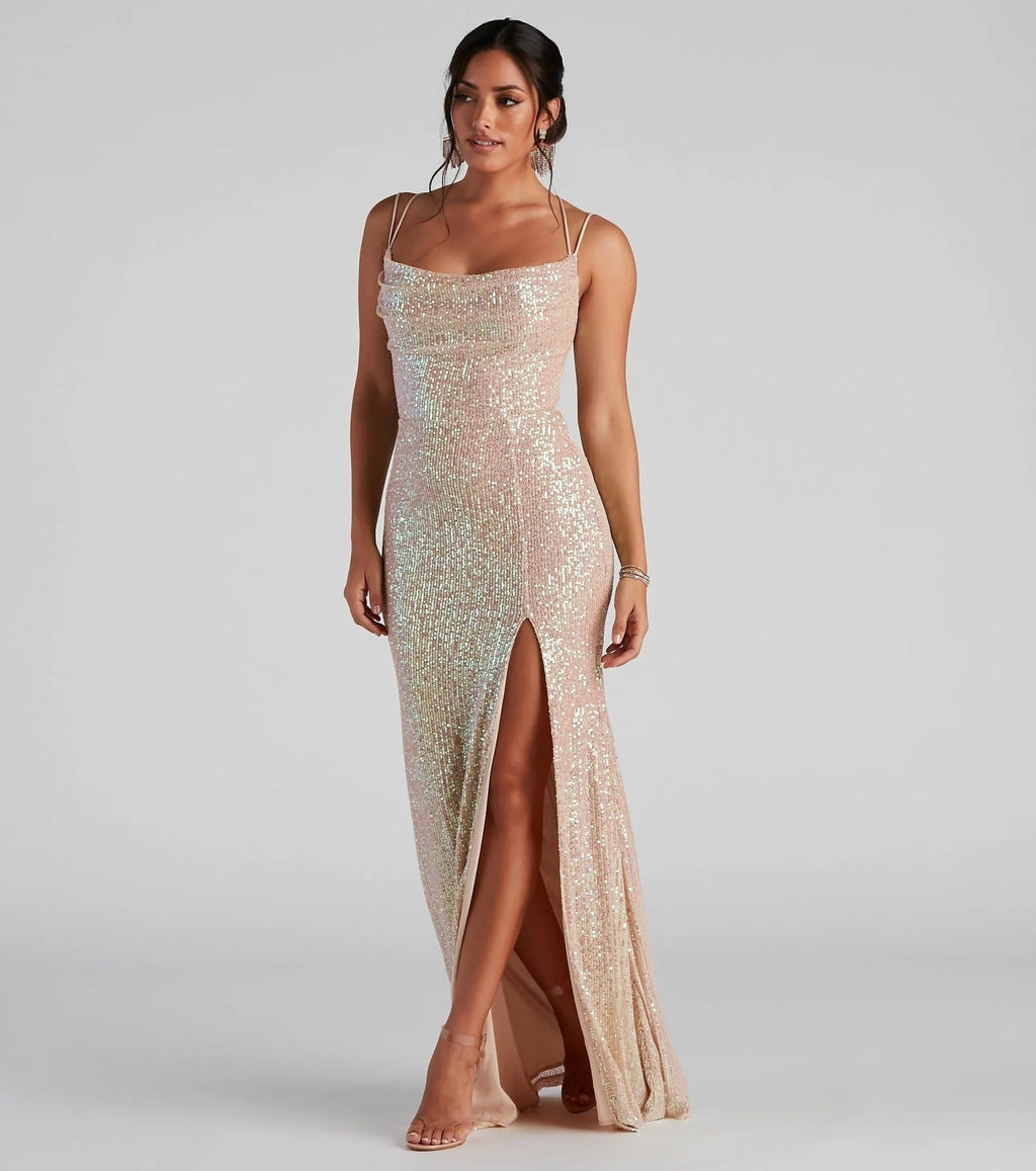 Summer Sequin Women Party Dress Club Sequ Dress Sexy Fishtail Bella Mia