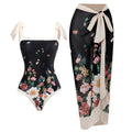 Retro Swimsuit Conservative One Piece Spring Swimsuit Suit Women Chiffon Blouse Bella Mia