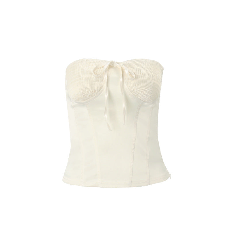 Women Clothing Summer Sexy French Sexy off Neck Wrapped Chest Vest Top for Women Bella Mia