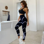 High Top Sports Yoga Pants Sexy Hip Lifting Moisture Absorption Quick Drying Outfit Tie Dyed Ankle Length Pants Bella Mia