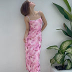 Sexy Spaghetti Strap Floral Print Slim Fit Dress Summer Hip Women Bella Mia