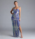 High End Sequined Pattern Sexy Sling Dress Cocktail Evening Dress Performance Dress Bella Mia