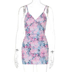 Summer Printed Sling Slim Fit Sheath Sexy Dress Bella Mia
