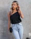 Spring Summer Office Loose Casual Slant Shoulder Satin Strap for Women Bella Mia