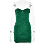Women Clothing Summer off Neck Tube Top Dress Sexy Backless Hip Bella Mia