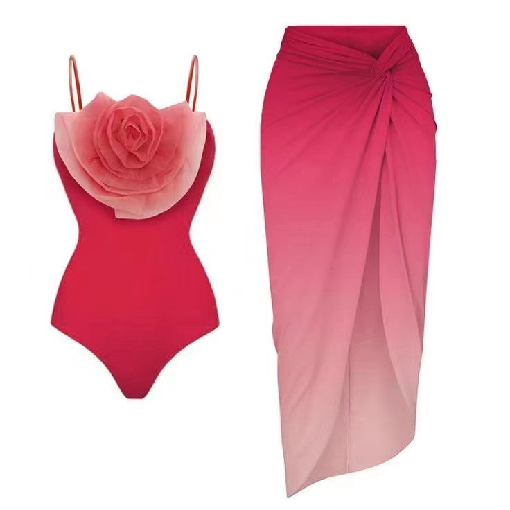 Covered Belly Backless Sexy Spring Swimsuit Women Chiffon Beach Dress Bella Mia