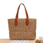 Summer Hollow Out Cutout out Woven Bag Paper String Shoulder Straw Bag Casual Beach Women Bag Bella Mia