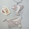 Sequined Tassel Bikini Three Piece Sexy Women Swimsuit Bikini Bella Mia