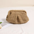 Crossbody Straw Bag Pleated Solid Color Straw Bag Woven Bag Vacation Beach Bag Women Bag Bella Mia