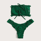 Bikini Lace up Split Swimsuit Women Beach Bikini Bella Mia