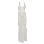 Sexy V neck Backless Lace up See through Beach Dress Bikini Smock Dress Strap Dress for Women Crochet hook Crochet hook Crochet hook Bella Mia