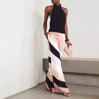 Summer Sexy Slim Fit Backless Printed One Piece Trousers Bella Mia