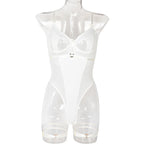 Sexy Jumpsuit Summer Girl Mesh Ornament Stitching Strap Showing Leg Ring Underwear Bella Mia