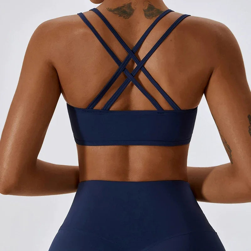 Yoga Lined Fitness Bra LUXLIFE BRANDS