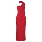 Spring Niche Sexy Tube Top Tight Halter Sheath Dress Cocktail Party Catwalk Bella Mia