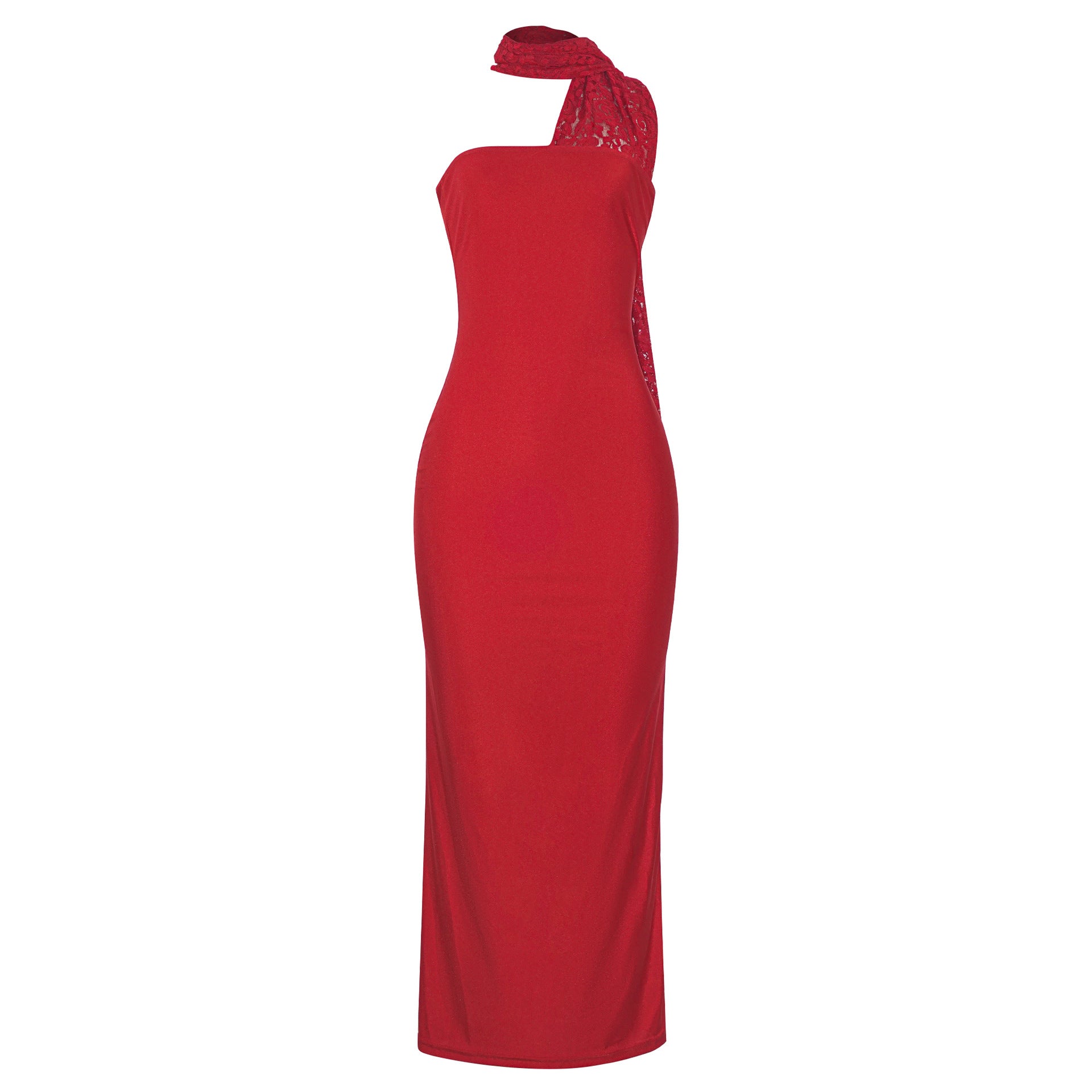 Spring Niche Sexy Tube Top Tight Halter Sheath Dress Cocktail Party Catwalk Bella Mia