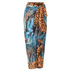 Sexy Swimsuit Women Bikini Leopard Print Ruffle Swimwear Bikini Chiffon Dress Bella Mia
