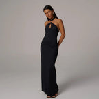 Women Clothing Summer Sexy off Shoulder High Waist Slim Solid Color Sheath Dress Bella Mia