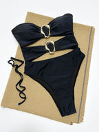 One Piece Swimsuit for Women Bikini Lady Sexy Solid Color Swimwear Bikini Bella Mia