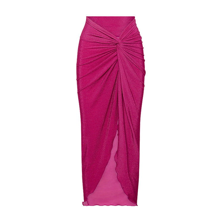 Women Summer Push up Bikini Sexy High Waist Bikini Split Swimsuit Set Chiffon Dress Bella Mia