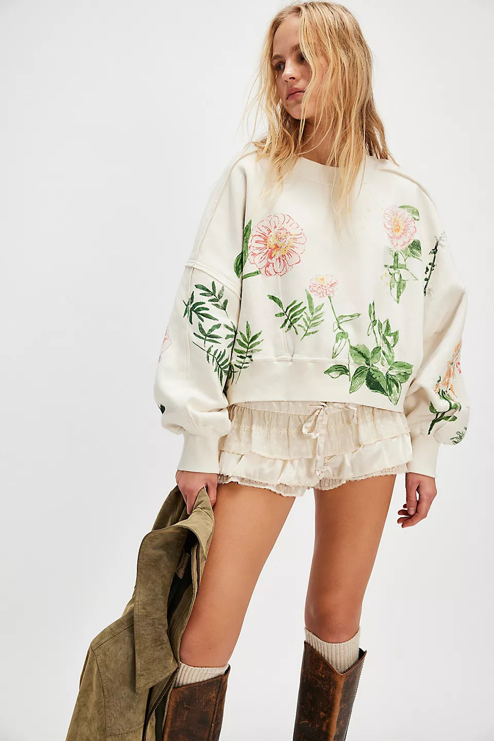 Autumn Winter Women Clothing Printing Loose Casual Top All Matching Hoodie Women Bella Mia