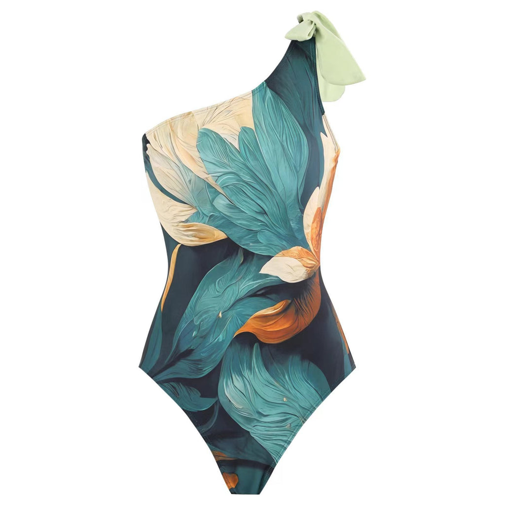 Swimsuit Digital Printing Long Skirt Sunscreen Swimsuit Women Bella Mia